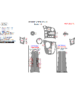 Wow Trim ® - 14 Pcs Basic Dash Kit (DEVR03B)