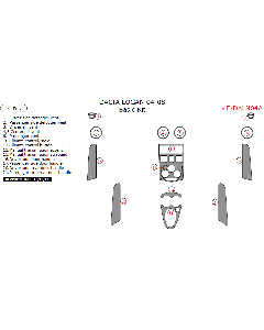 Wow Trim ® - 14 Pcs Basic Dash Kit (E-DALN04A)