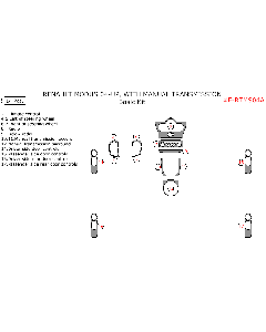 Wow Trim ® - 14 Pcs Basic Dash Kit (E-RTMS04A), Diagram