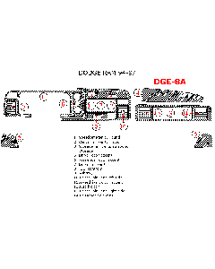 Wow Trim ® - 14 Pcs Full Dash Kit (DGE-8A)