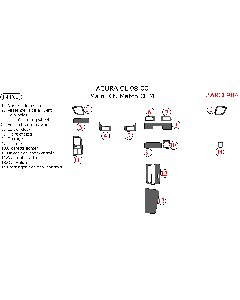 Wow Trim ® - 14 Pcs Match OEM Main Dash Kit (ARCL98A), Diagram