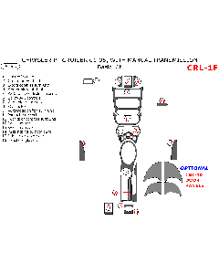 Wow Trim ® - 16 Pcs Basic Dash Kit (CRL-1F)