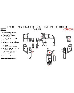 Wow Trim ® - 16 Pcs Basic Dash Kit (CTMC00B)
