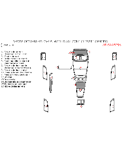 Wow Trim ® - 16 Pcs Full Dash Kit (E-SAA505A), Diagram