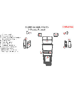 Wow Trim ® - 16 Pcs Main Dash Kit (ARLD91D)