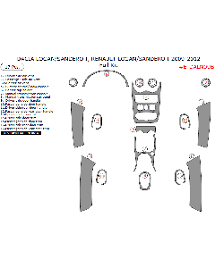 Wow Trim ® - 17 Pcs Full Dash Kit (E-DALN09B)