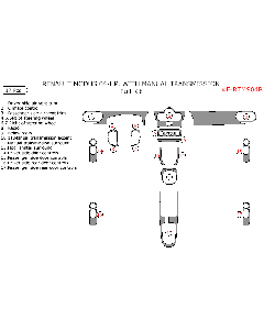 Wow Trim ® - 17 Pcs Full Dash Kit (E-RTMS04B), Diagram