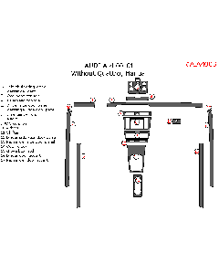 Wow Trim ® - 17 Pcs Main Dash Kit (AIA400B), Diagram