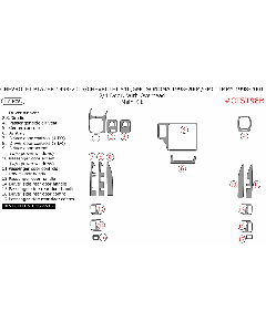Wow Trim ® - 17 Pcs Main Dash Kit (CTST98B)