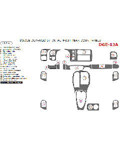 Wow Trim ® - 18 Pcs Main Dash Kit (DGE-13A)