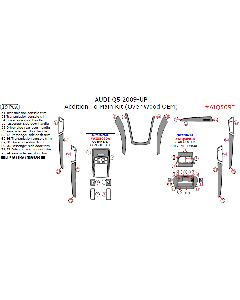 Wow Trim ® - 19 Pcs Addition To Main Kit Cover Wood OEM (AIQ509E), Diagram