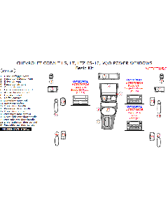 Wow Trim ® - 19 Pcs Basic Dash Kit (CTCT05C), Diagram