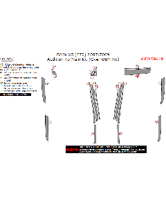 Wow Trim ® - 19 Pcs Cover OEM Addition To Main Kit (BWX507B), Diagram