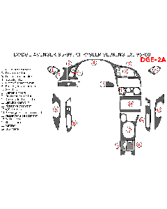 Wow Trim ® - 19 Pcs Full Dash Kit (DGE-2A)