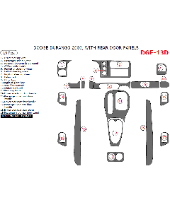 Wow Trim ® - 19 Pcs Main Dash Kit (DGE-13D)