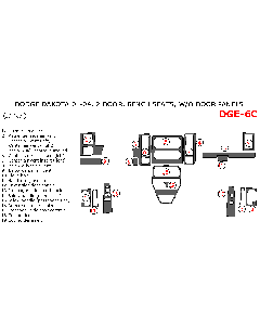 Wow Trim ® - 19 Pcs Main Dash Kit (DGE-6C)