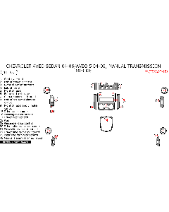 Wow Trim ® - 19 Pcs Mini Dash Kit (CTAV04D), Diagram