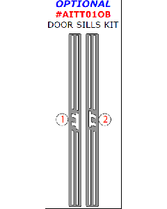 Wow Trim ® - 2 Pcs Optional Door Sills Kit (AITT01OB), Diagram