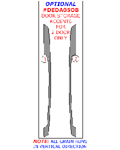Wow Trim ® - 2 Pcs Optional Door Storage Accents Kit (DEDA05OB)