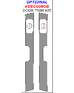 Wow Trim ® - 2 Pcs Optional Door Trim Kit (DECG08OB)