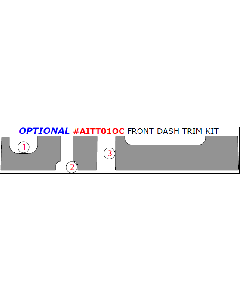 Wow Trim ® - 2 Pcs Optional Front Dash Trim Kit (AITT01OC), Diagram