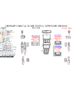 Wow Trim ® - 20 Pcs Basic Dash Kit (CTCT05A), Diagram