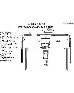 Wow Trim ® - 20 Pcs Main Dash Kit (AIA496B), Diagram