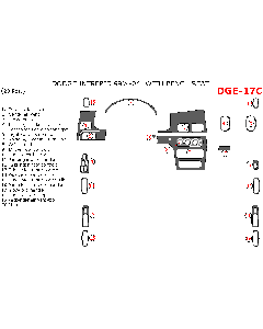 Wow Trim ® - 20 Pcs Main Dash Kit (DGE-17C)
