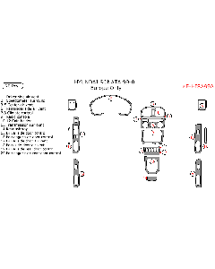 Wow Trim ® - 20 Pcs Main Dash Kit (E-HISA99A)