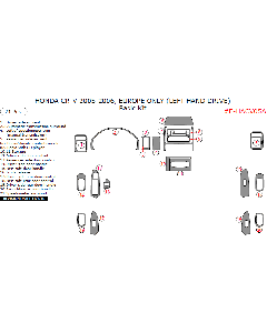 Wow Trim ® - 21 Pcs Basic Dash Kit (E-HACV05A), Diagram