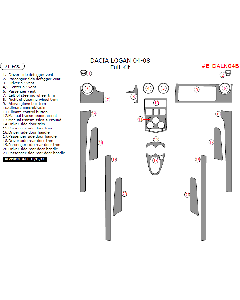 Wow Trim ® - 21 Pcs Full Dash Kit (E-DALN04B)