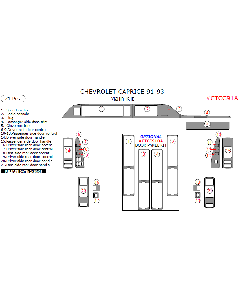 Wow Trim ® - 21 Pcs Main Dash Kit (CTCC91A)