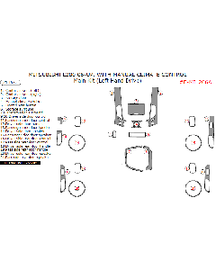 Wow Trim ® - 21 Pcs Main Dash Kit (E-MIL206A)