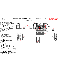 Wow Trim ® - 22 Pcs Basic Dash Kit (DGE-4C)