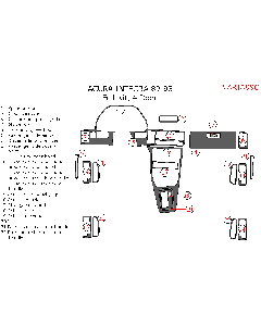 Wow Trim ® - 22 Pcs Full Dash Kit (ARIA89C)