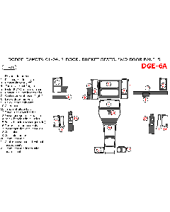 Wow Trim ® - 22 Pcs Main Dash Kit (DGE-6A)