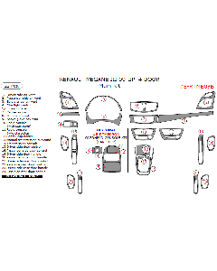Wow Trim ® - 22 Pcs Main Dash Kit (E-RTME09B)