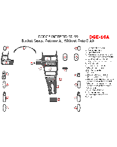 Wow Trim ® - 23 Pcs Main Dash Kit (DGE-16A)