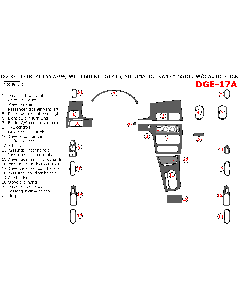 Wow Trim ® - 23 Pcs Main Dash Kit (DGE-17A)