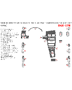 Wow Trim ® - 23 Pcs Main Dash Kit (DGE-17B)