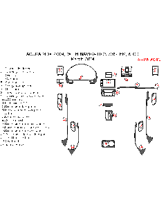 Wow Trim ® - 23 Pcs Match OEM Main Dash Kit (ARMX04C), Diagram
