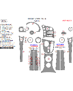 Wow Trim ® - 24 Pcs Full Dash Kit (DEVR03A)