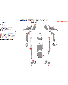 Wow Trim ® - 25 Pcs Full Dash Kit (B-YAGY07B), Diagram