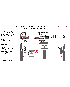 Wow Trim ® - 25 Pcs Full Dash Kit (CTSO99H)