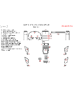 Wow Trim ® - 25 Pcs Full Dash Kit (E-GZ3505B)
