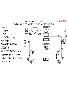 Wow Trim ® - 25 Pcs Match OEM Main Dash Kit (ARMX01C), Diagram