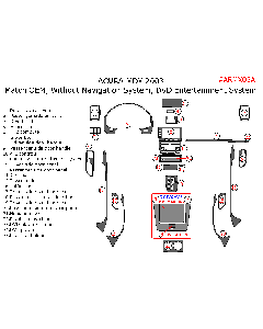 Wow Trim ® - 25 Pcs Match OEM Main Dash Kit (ARMX03A), Diagram