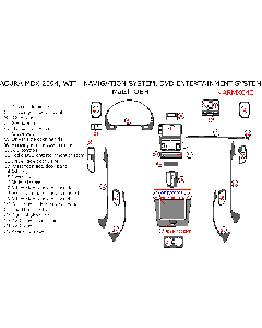 Wow Trim ® - 25 Pcs Match OEM Main Dash Kit (ARMX04E), Diagram