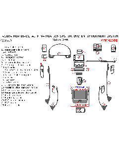 Wow Trim ® - 25 Pcs Match OEM Main Dash Kit (ARMX05E), Diagram