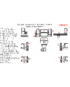 Wow Trim ® - 26 Pcs Main Dash Kit (DEDO01C), Diagram